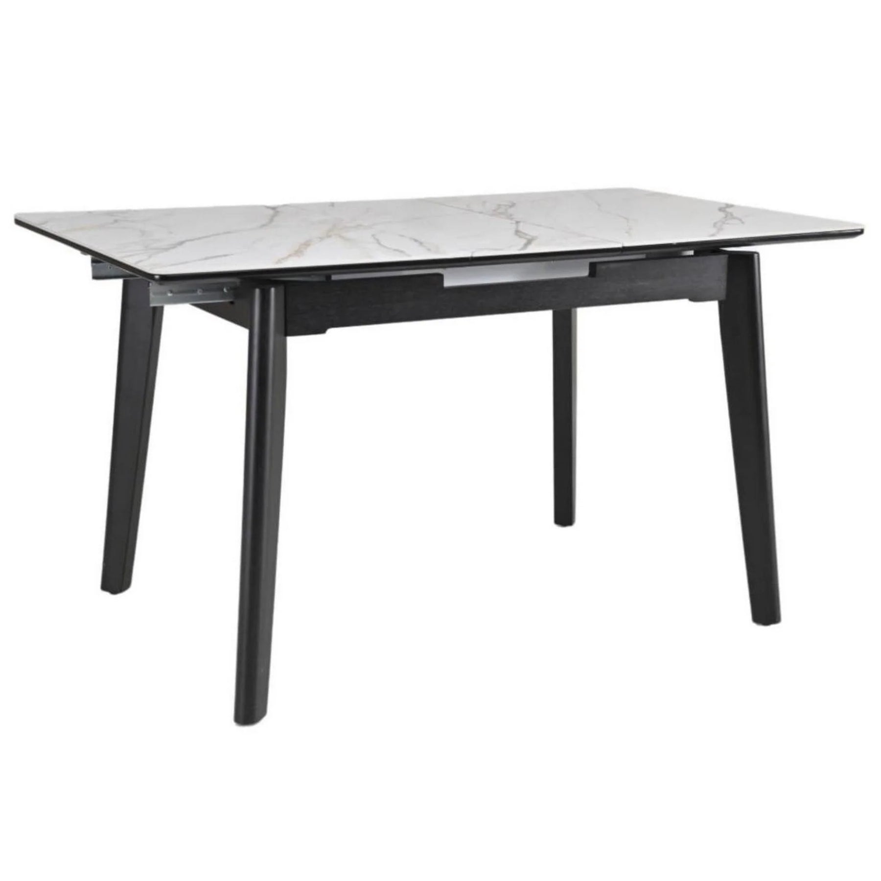 Masa extensibila BERLIN OCN-28278, alb/negru