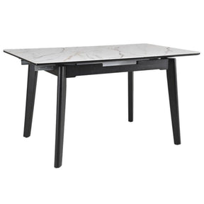 Masa extensibila BERLIN OCN-28278, alb/negru