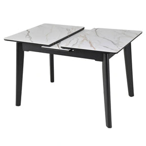 Masa extensibila BERLIN OCN-28278, alb/negru