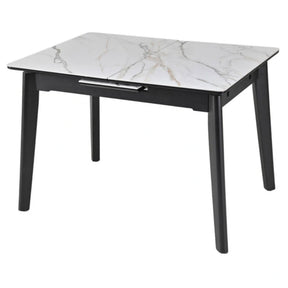 Masa extensibila BERLIN OCN-28278, alb/negru