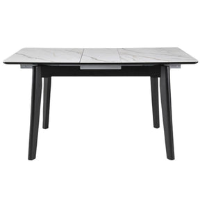 Masa extensibila BERLIN OCN-28278, alb/negru