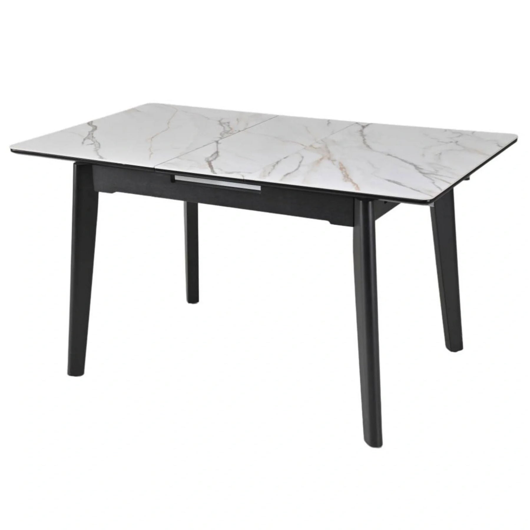 Masa extensibila BERLIN OCN-28278, alb/negru