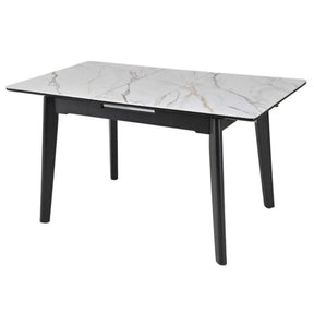 Masa extensibila BERLIN OCN-28278, alb/negru