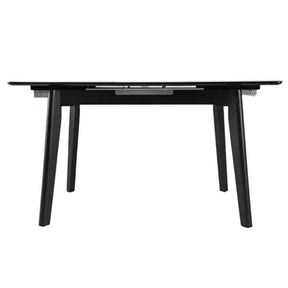 Masa extensibila BERLIN OCN-28278, alb/negru