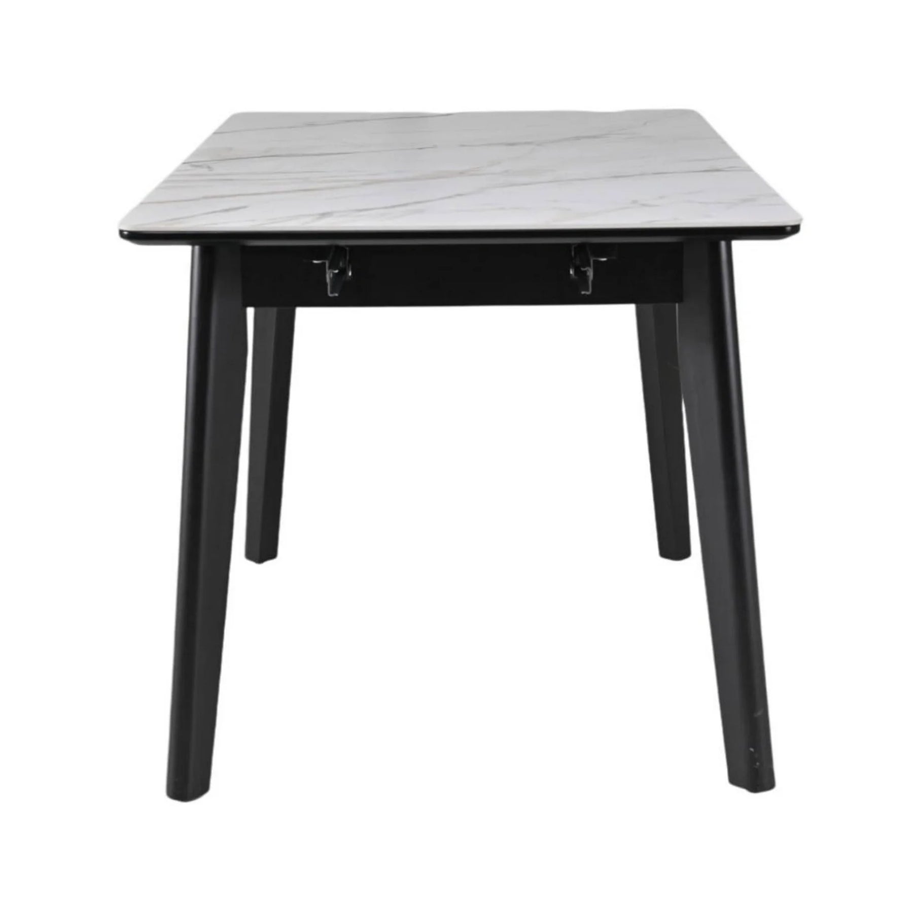 Masa extensibila BERLIN OCN-28278, alb/negru