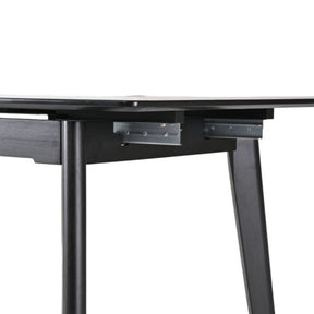 Masa extensibila BERLIN OCN-28277, alb/negru