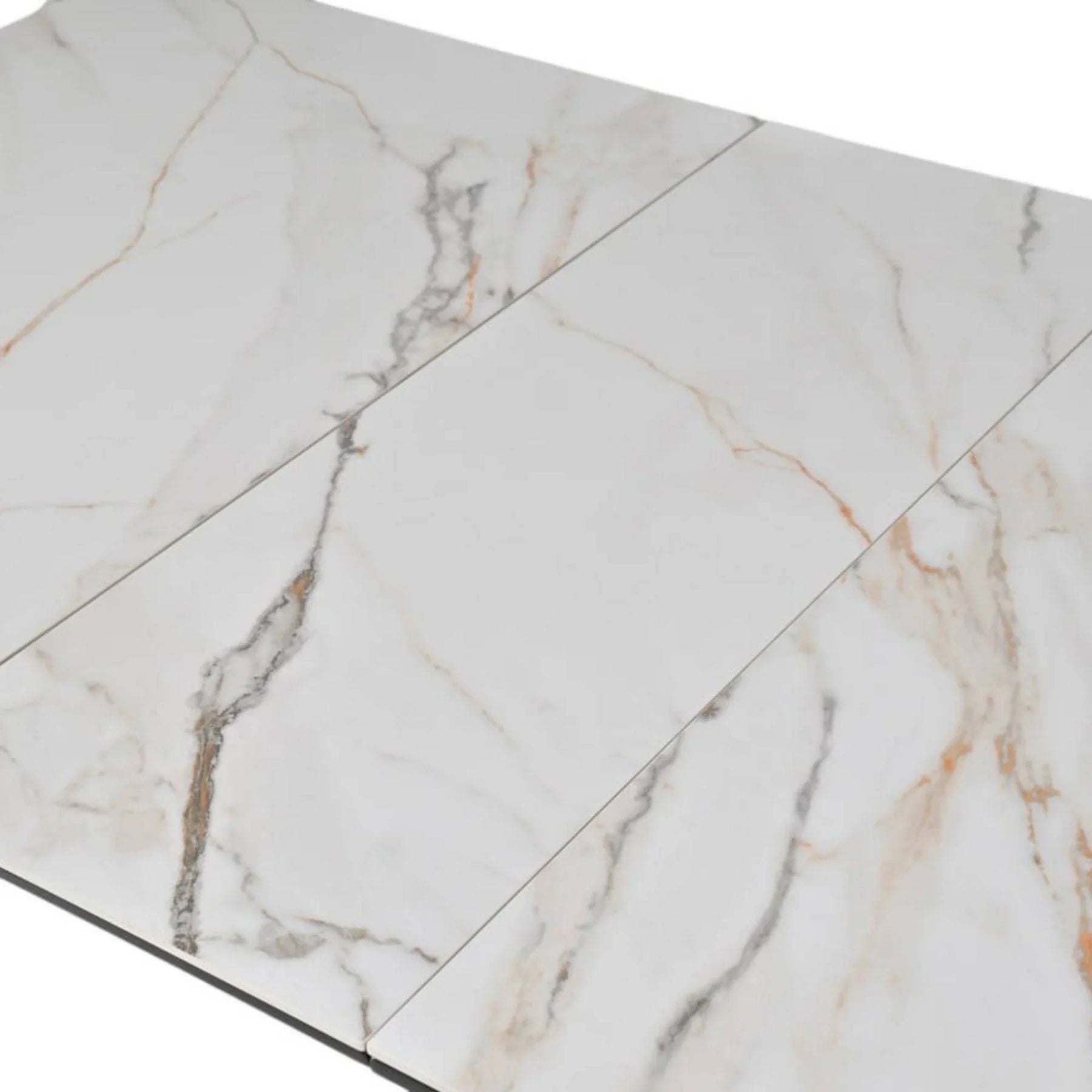 Masa extensibila BERLIN OCN-28277, alb/negru