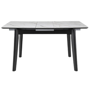 Masa extensibila BERLIN OCN-28277, alb/negru