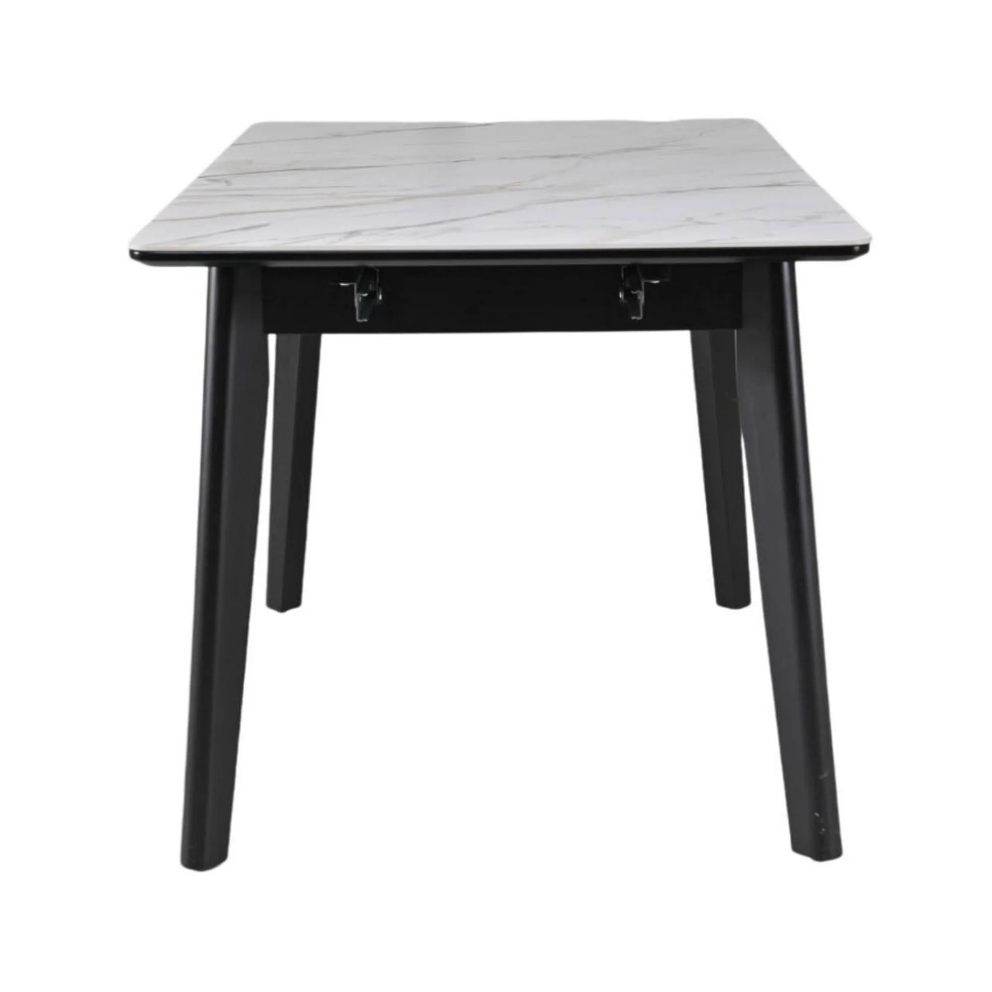 Masa extensibila BERLIN OCN-28507, alb/negru