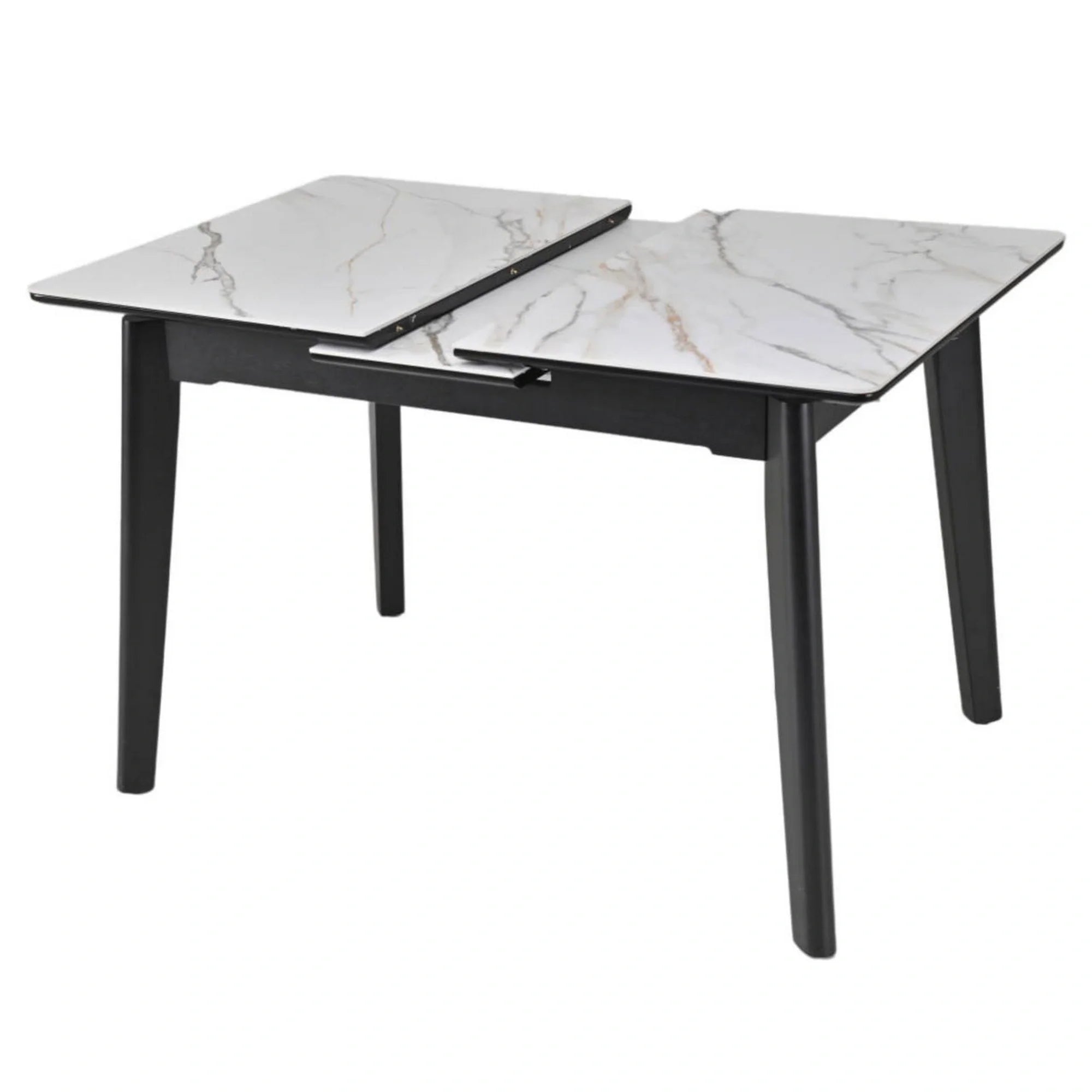 Masa extensibila BERLIN OCN-28508, alb/negru