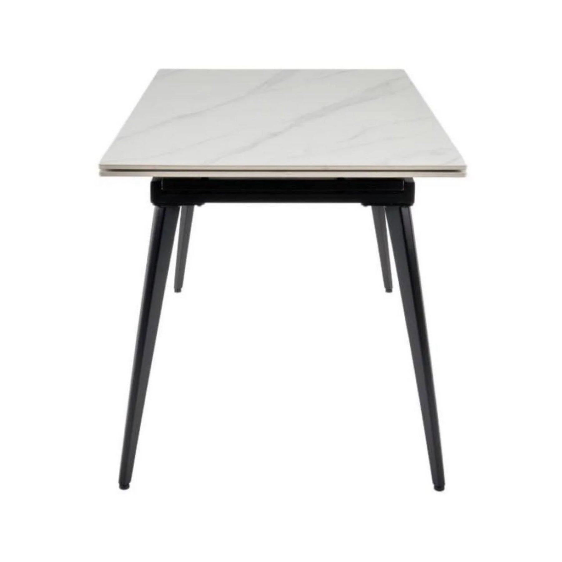 Masa extensibila BERLIN OCN-28269, alb/negru