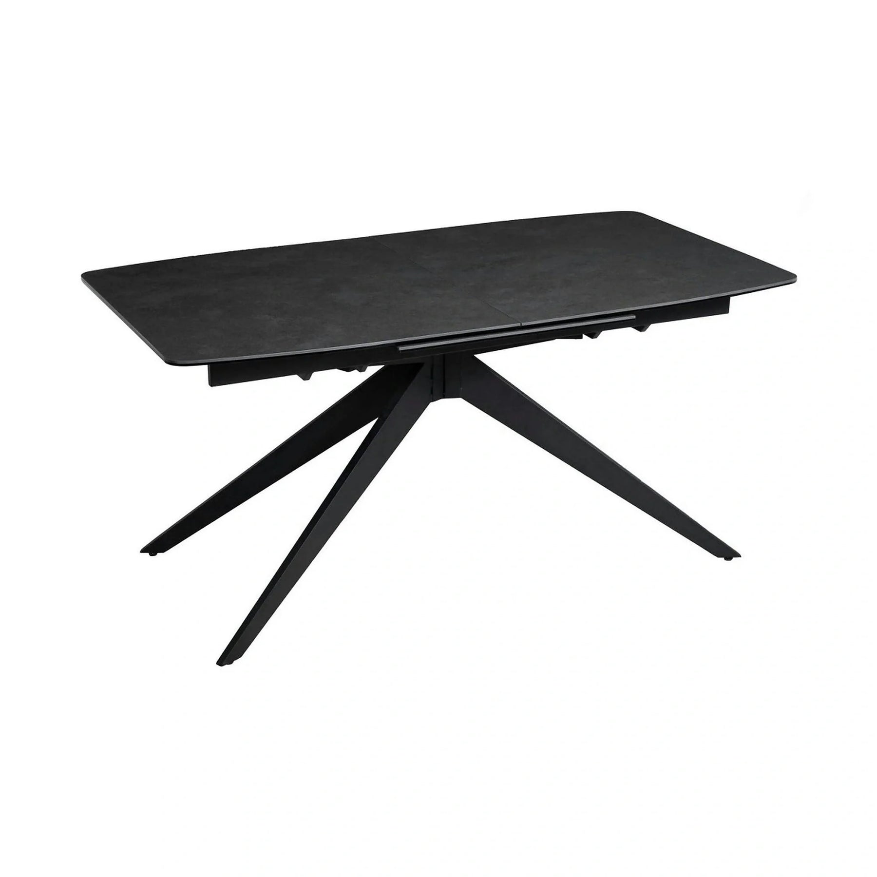 Masa extensibila COSMO, negru, sticla/ceramica/metal, 180/240x90x76 cm