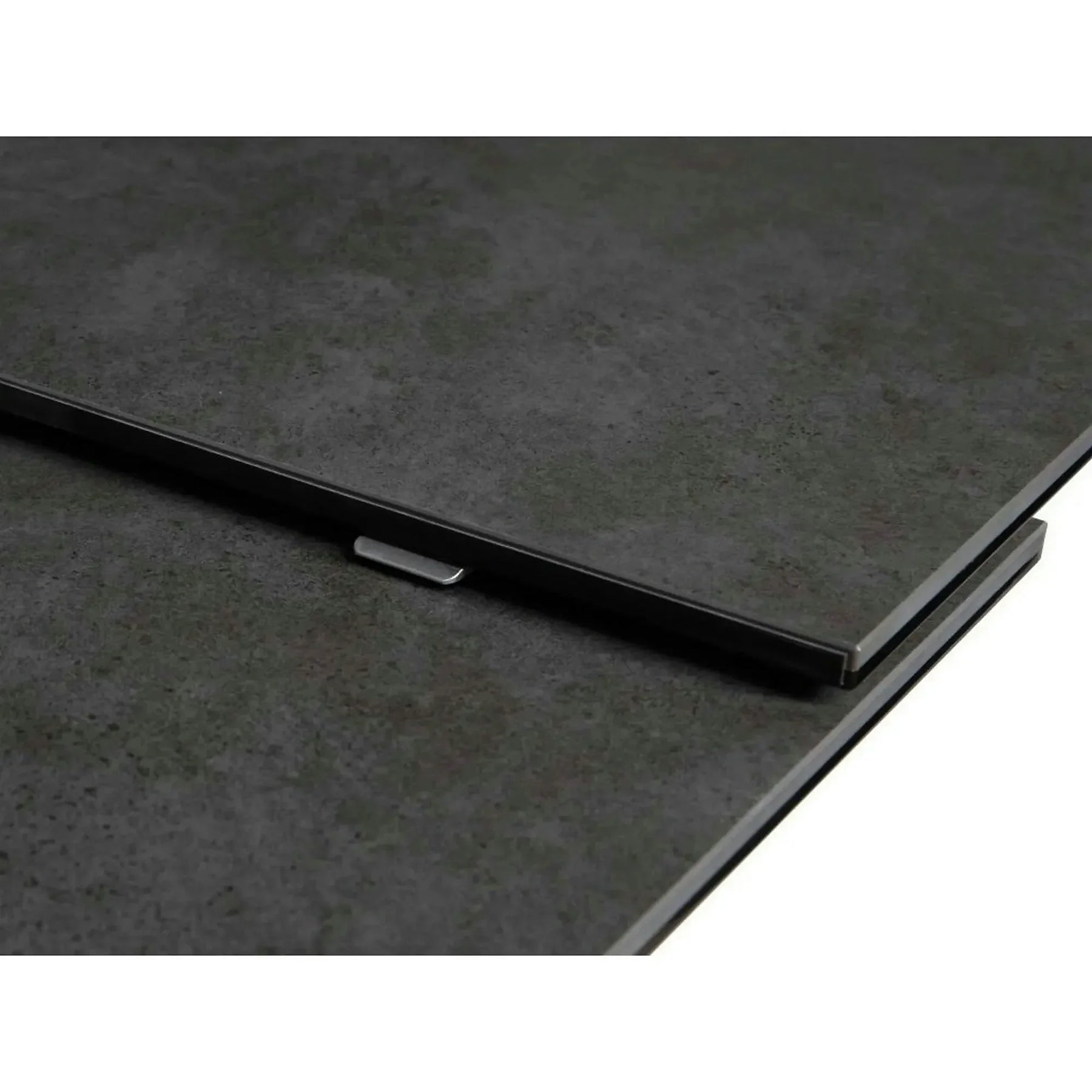 Masa extensibila COSMO, ceramica/sticlă/metal, negru, 180-240×90×76 cm