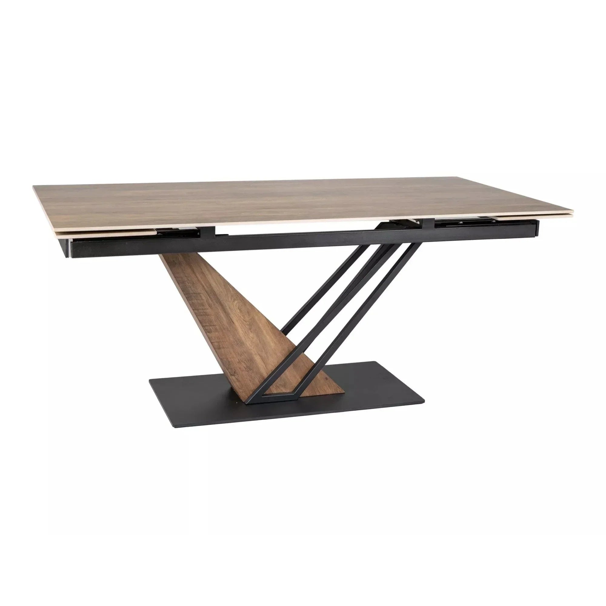 Masa extensibila DETROIT OCN-39329, stejar/negru