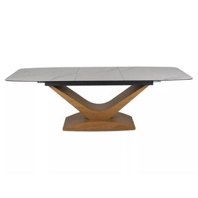 Masa extensibila DETROIT OCN-39332, alb/stejar