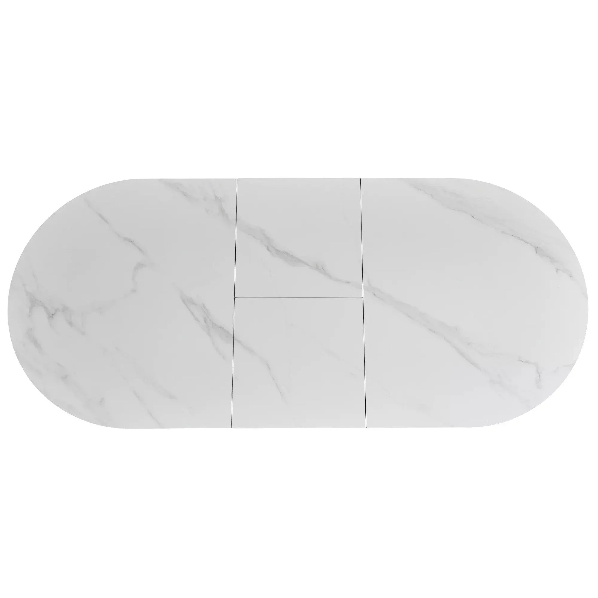 Masa extensibila DETROIT OCN-39341, alb mat