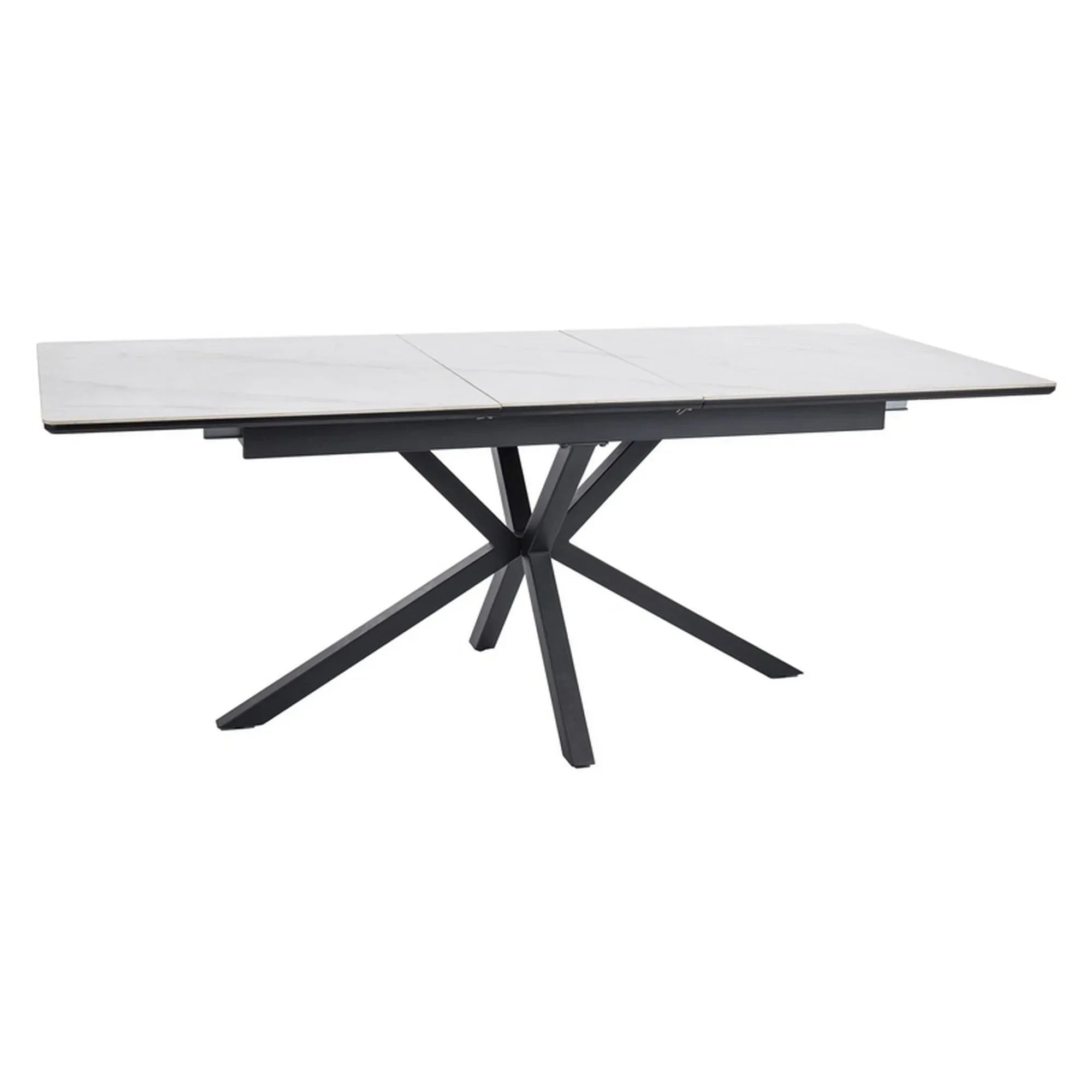 Masa extensibila DETROIT OCN-39353, alb/negru