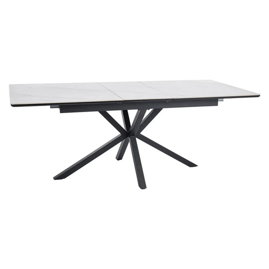 Masa extensibila DETROIT OCN-39353, alb/negru
