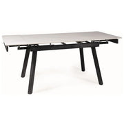 Masa extensibila DETROIT OCN-39360, alb/negru mat
