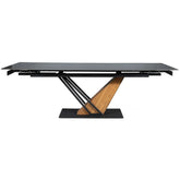 Masa extensibila DETROIT OCN-39362, negru/stejar