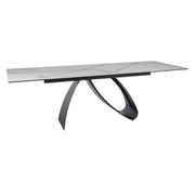 Masa extensibila DETROIT OCN-39366, alb/negru