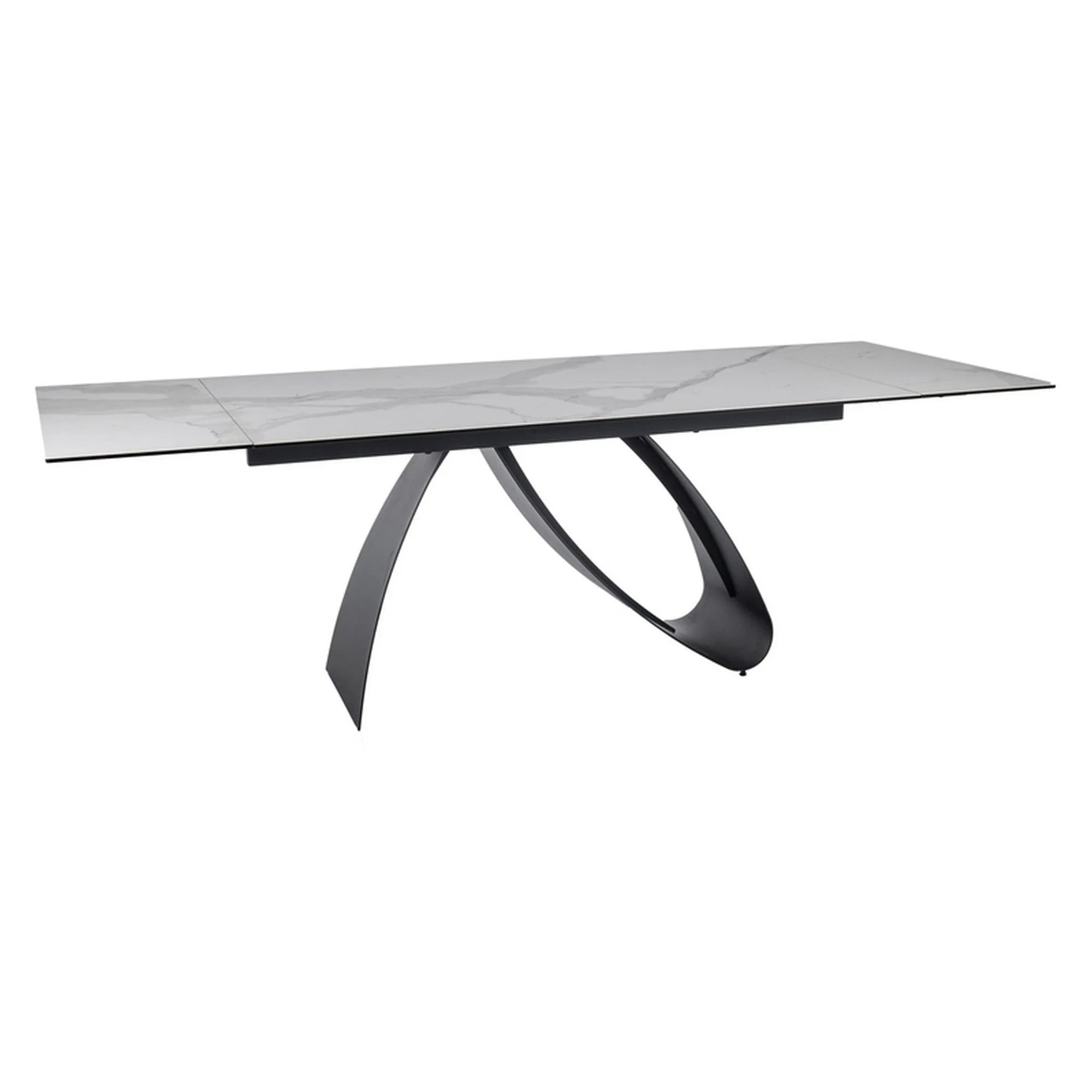 Masa extensibila DETROIT OCN-39366, alb/negru