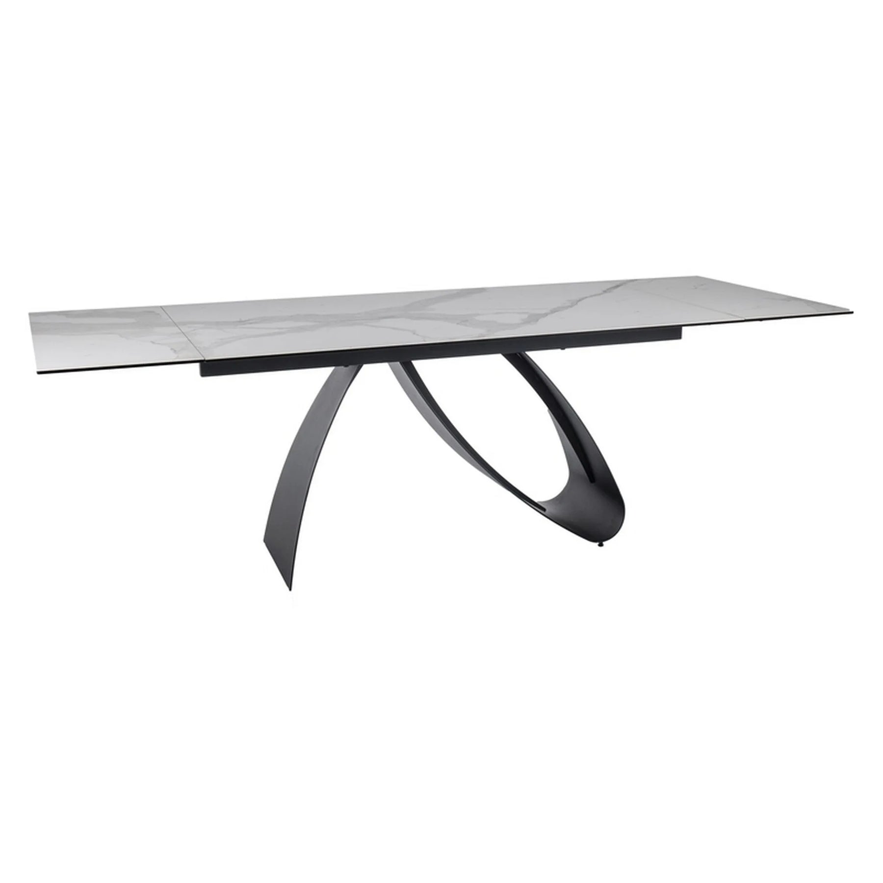 Masa extensibila DETROIT OCN-39366, alb/negru