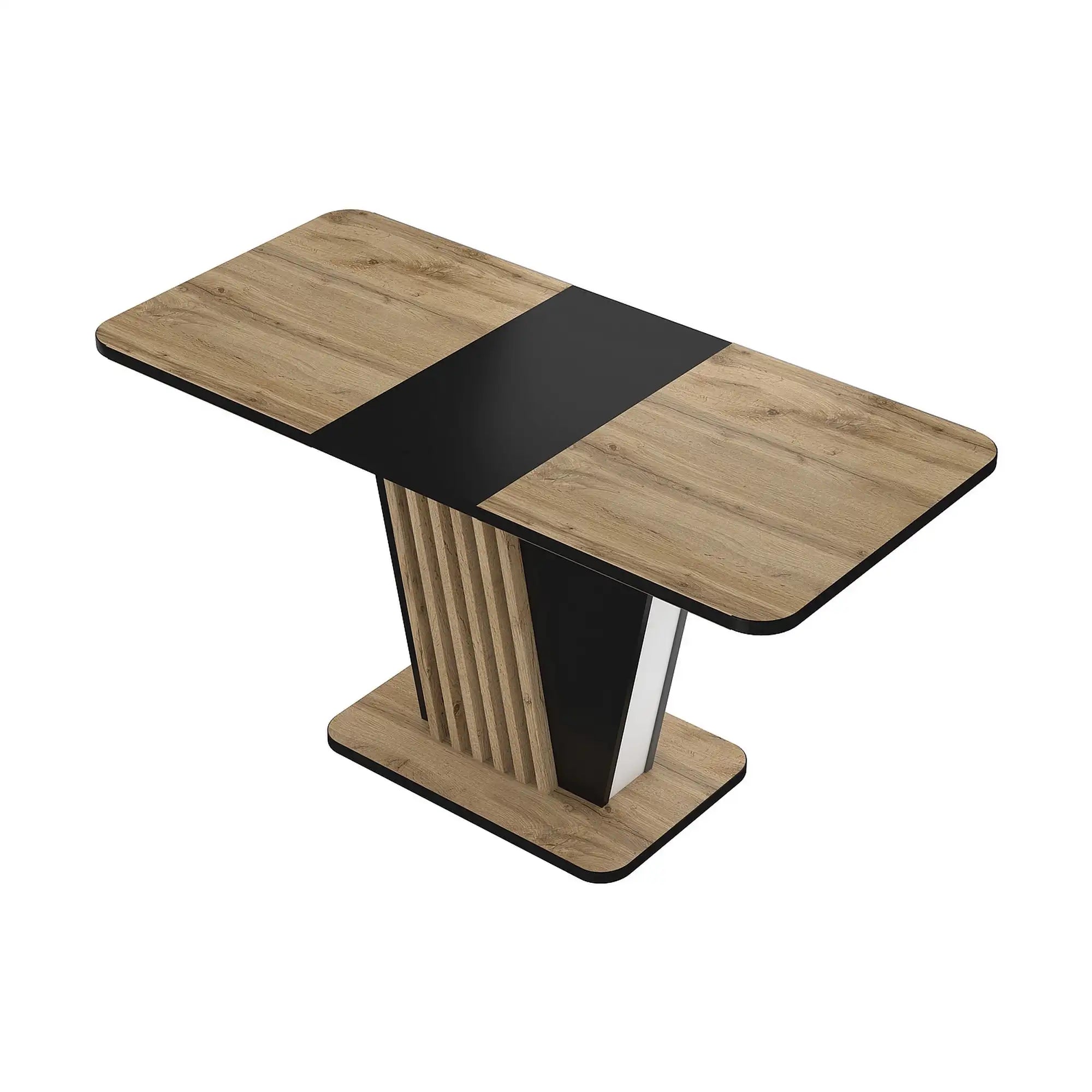 Masa extensibila DETROIT OCN-39379, stejar artisan/negru