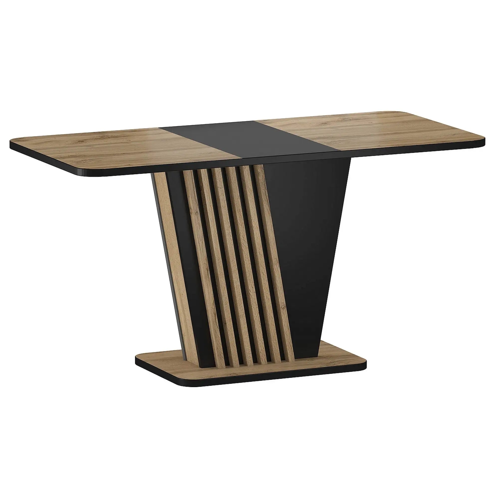 Masa extensibila DETROIT OCN-39379, stejar artisan/negru