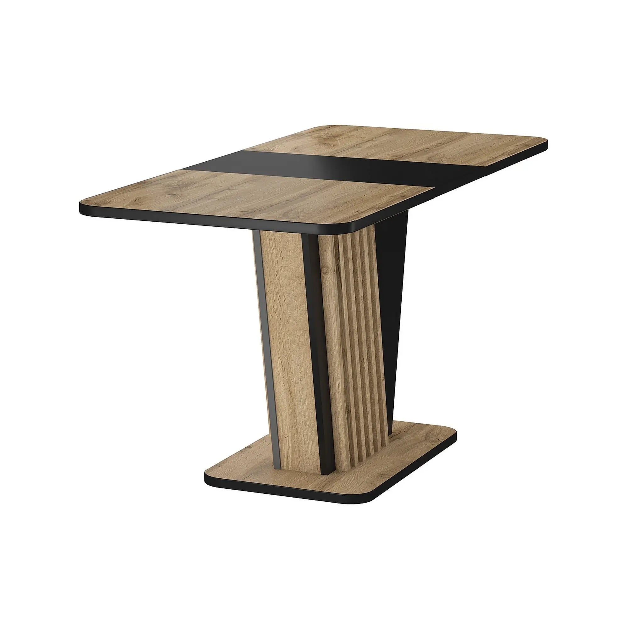 Masa extensibila DETROIT OCN-39379, stejar artisan/negru