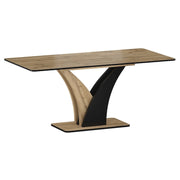 Masa extensibila DETROIT OCN-39380, stejar artisan/negru