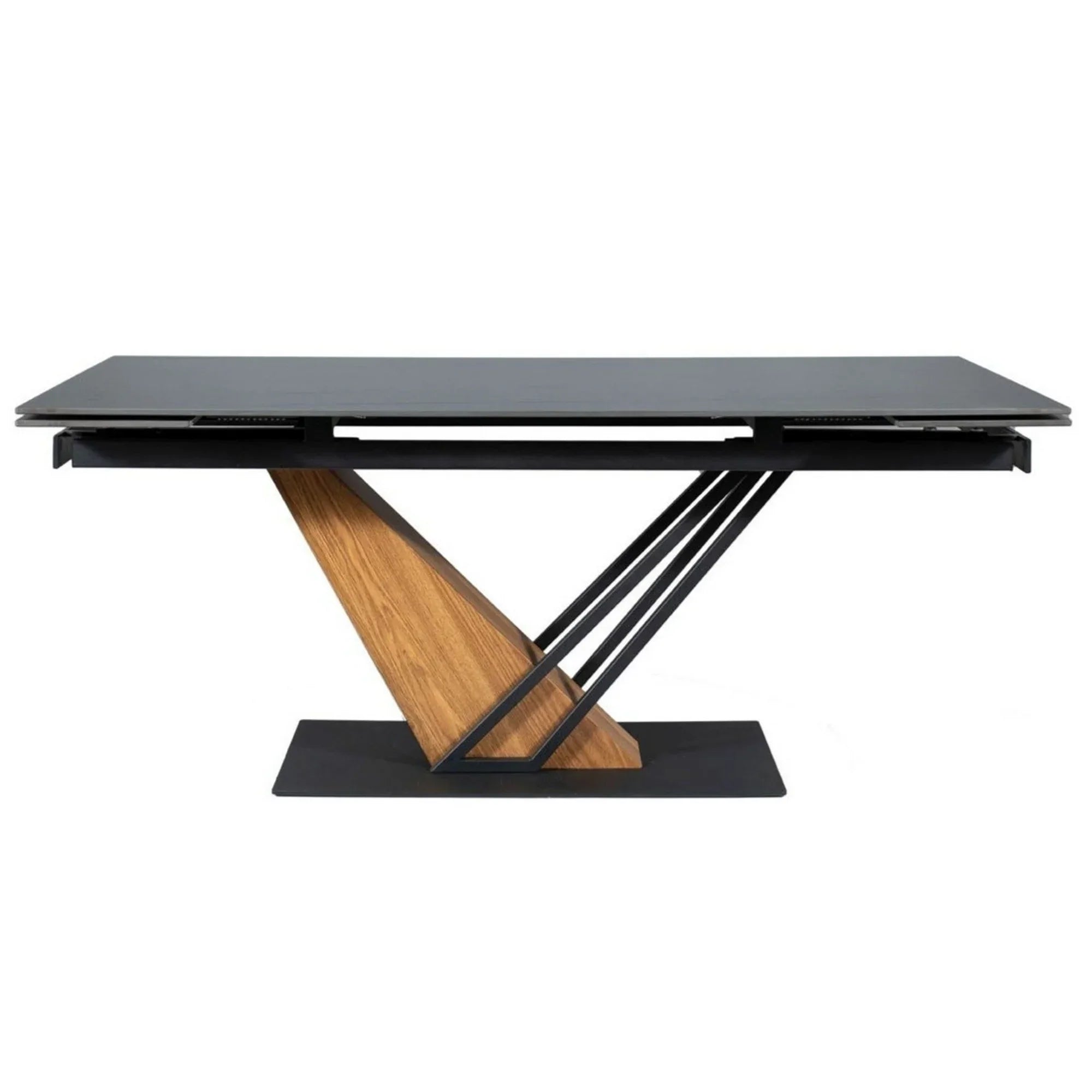 Masa extensibila DETROIT OCN-39388, negru/stejar