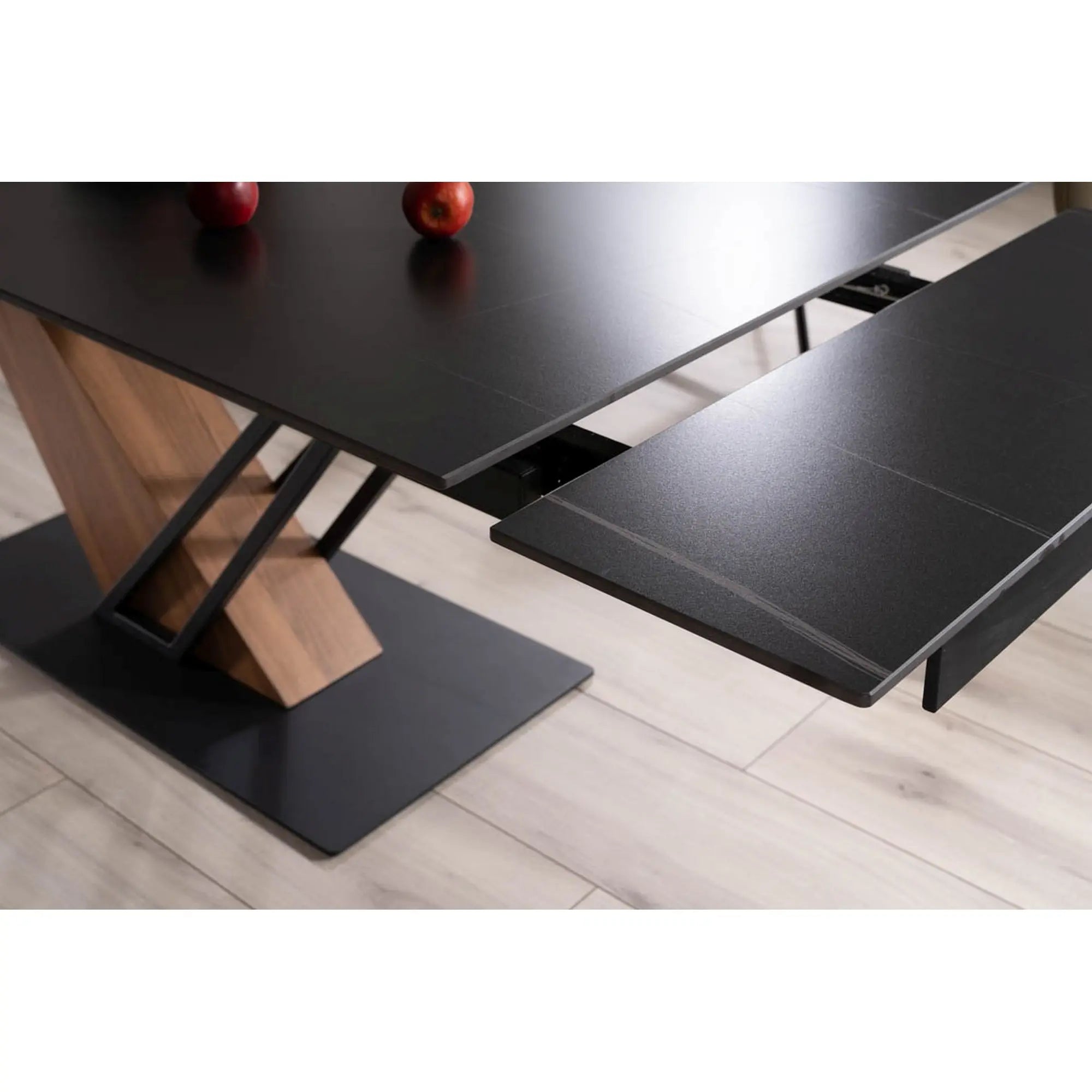 Masa extensibila DETROIT OCN-39388, negru/stejar