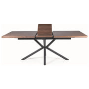 Masa extensibila DETROIT OCN-39390, nuc/negru mat