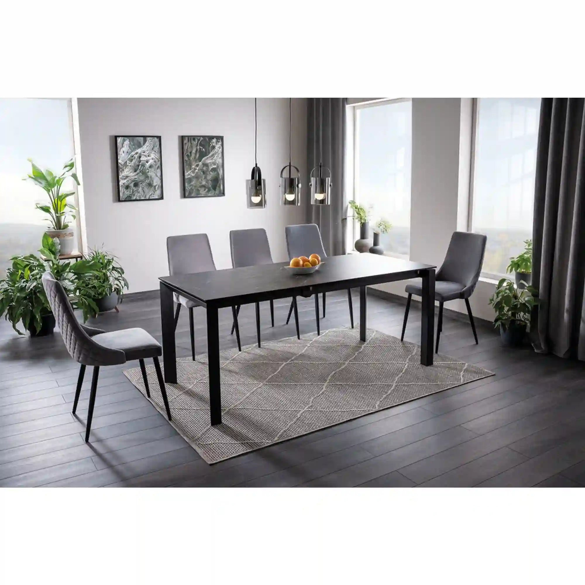 Masa extensibila DETROIT OCN-39395, negru