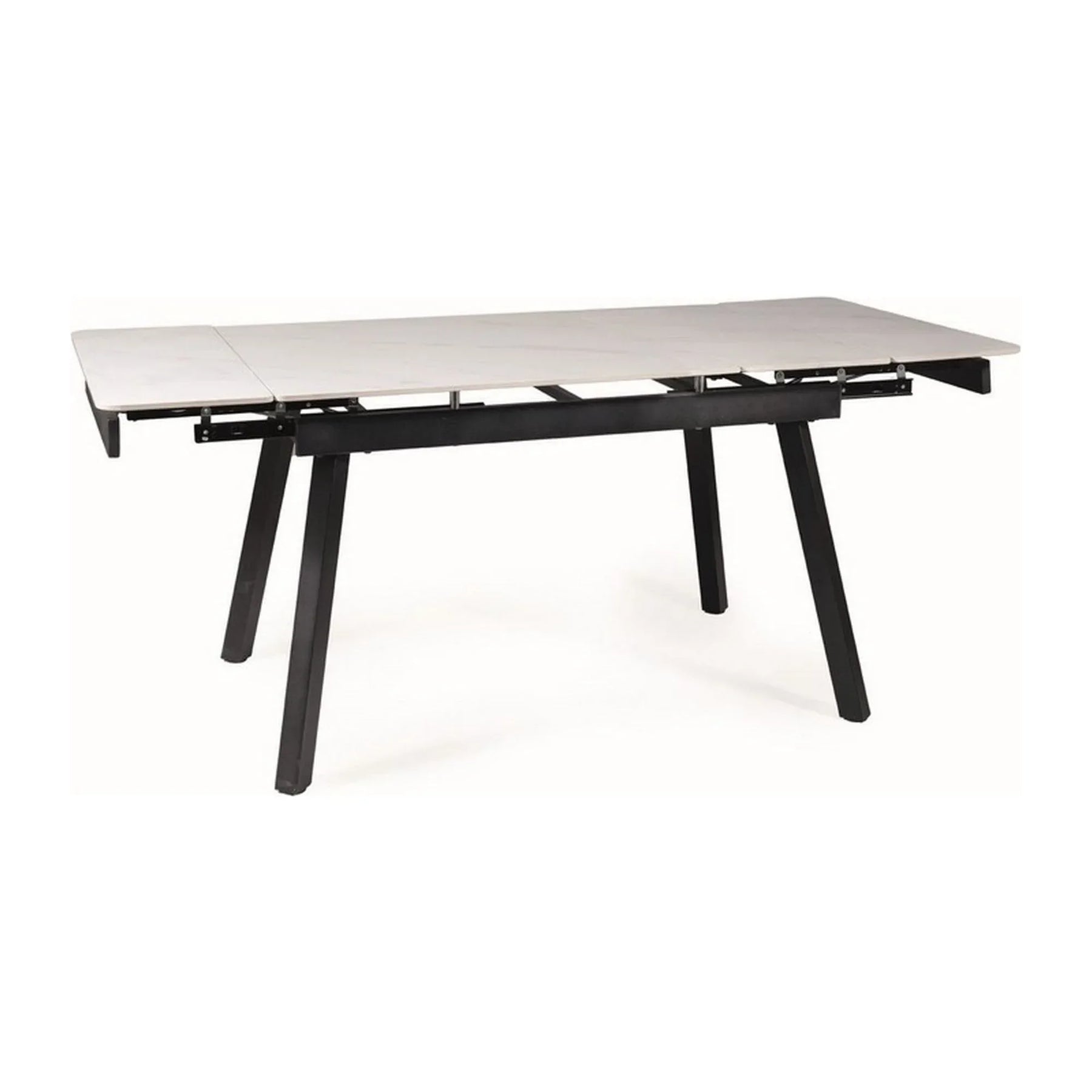 Masa extensibila DETROIT OCN-39401, crem/negru mat