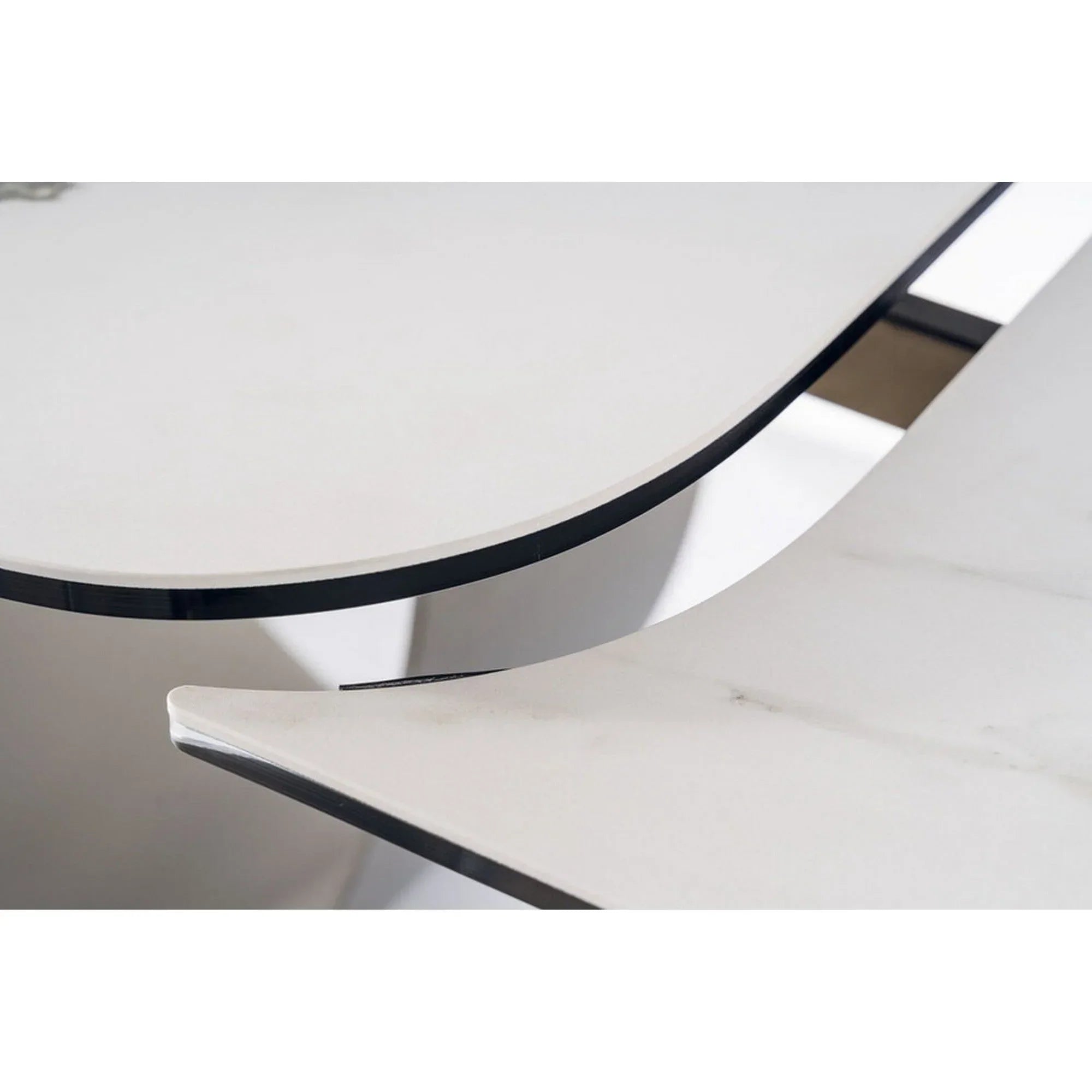 Masa extensibila DETROIT OCN-39403, alb/maro