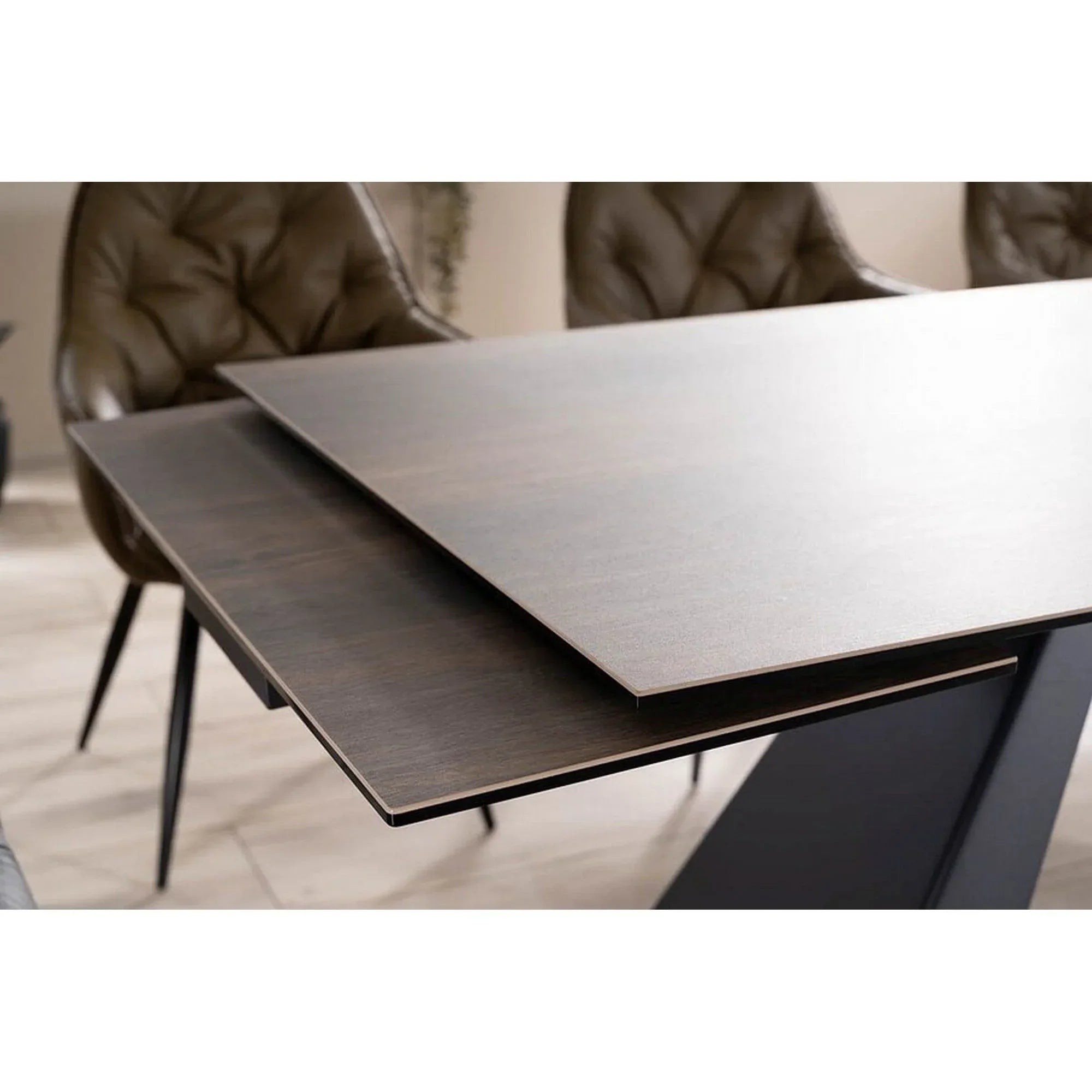 Masa extensibila DETROIT OCN-39404, maro/negru