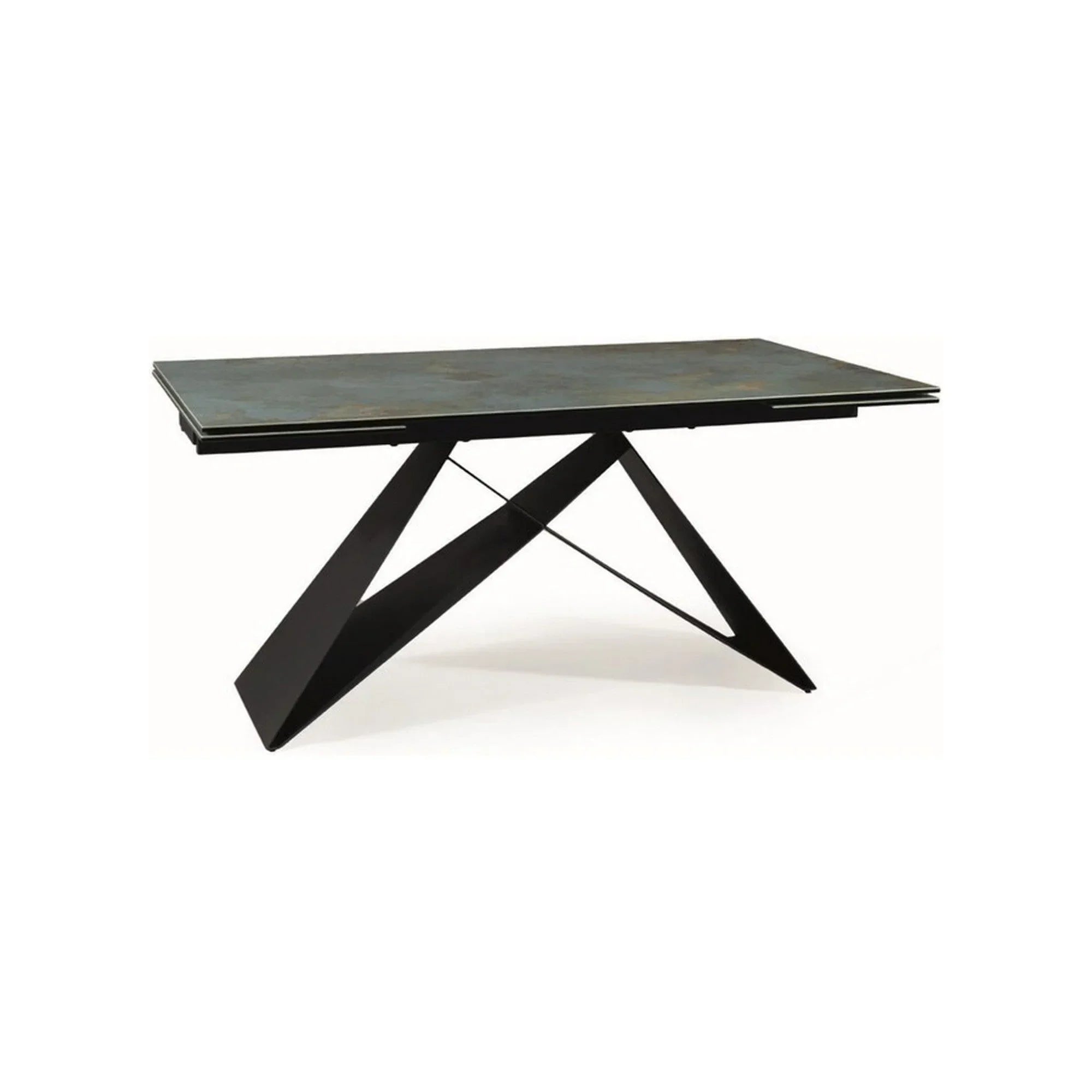 Masa extensibila DETROIT OCN-39418, turcoaz/negru mat