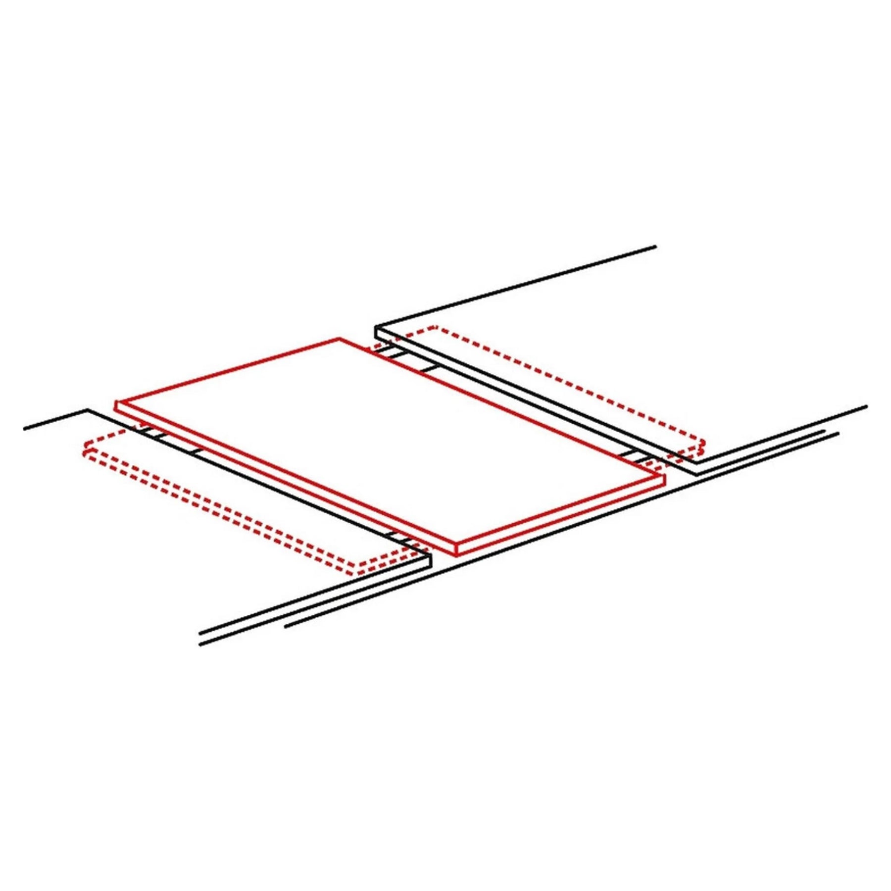 Masa extensibila DETROIT OCN-39419, stejar artisan/negru