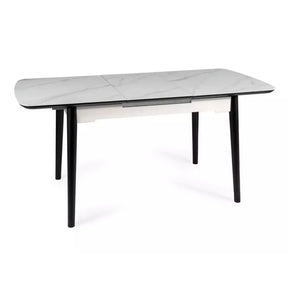 Masa extensibila DETROIT OCN-39422, alb/negru