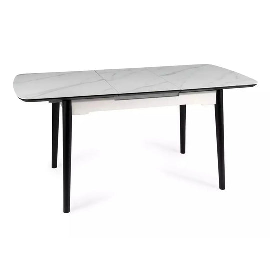 Masa extensibila DETROIT OCN-39422, alb/negru