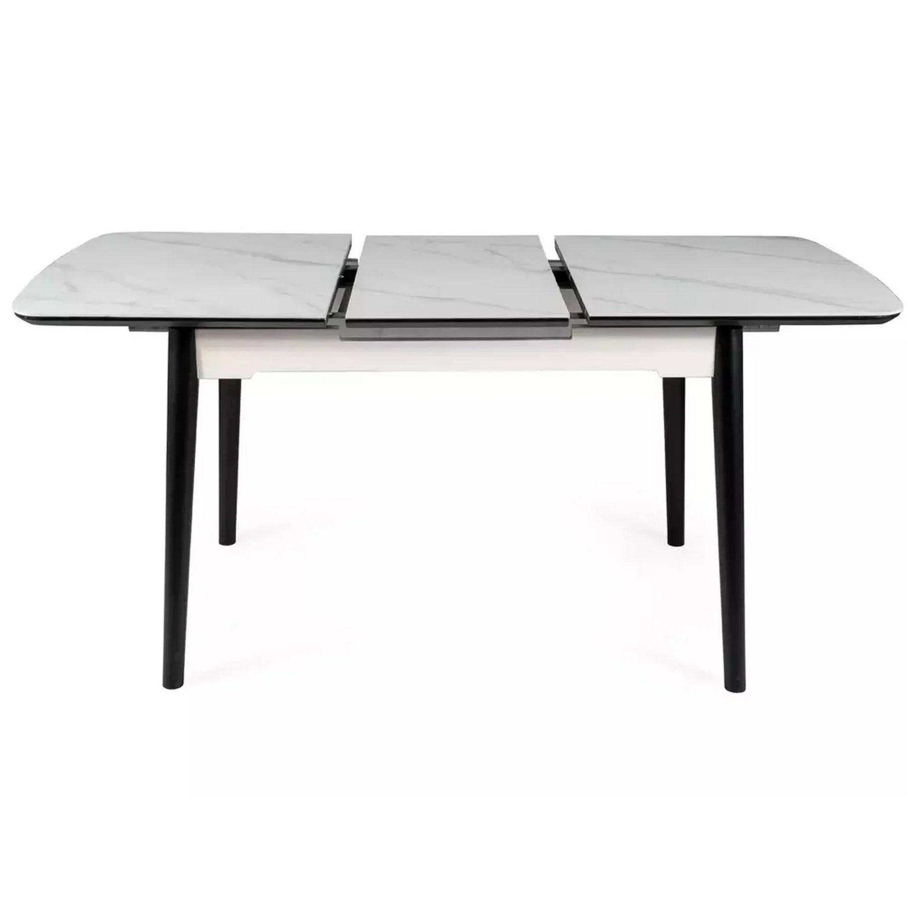 Masa extensibila DETROIT OCN-39422, alb/negru