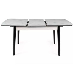 Masa extensibila DETROIT OCN-39422, alb/negru