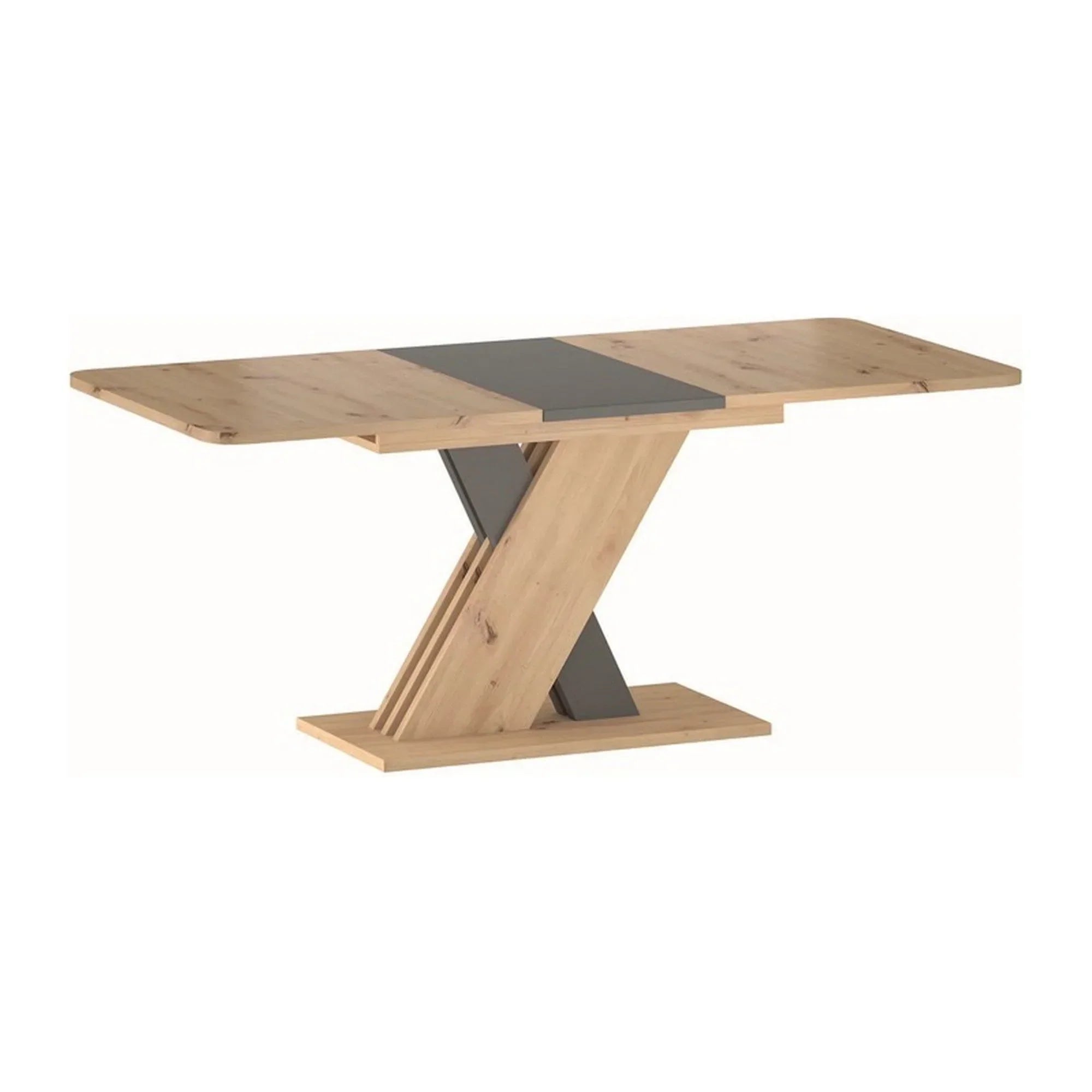 Masa extensibila DETROIT OCN-39431, stejar artisan/gri antracit