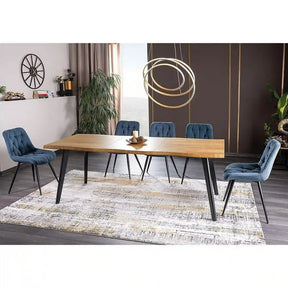 Masa extensibila DETROIT OCN-39434, stejar/negru