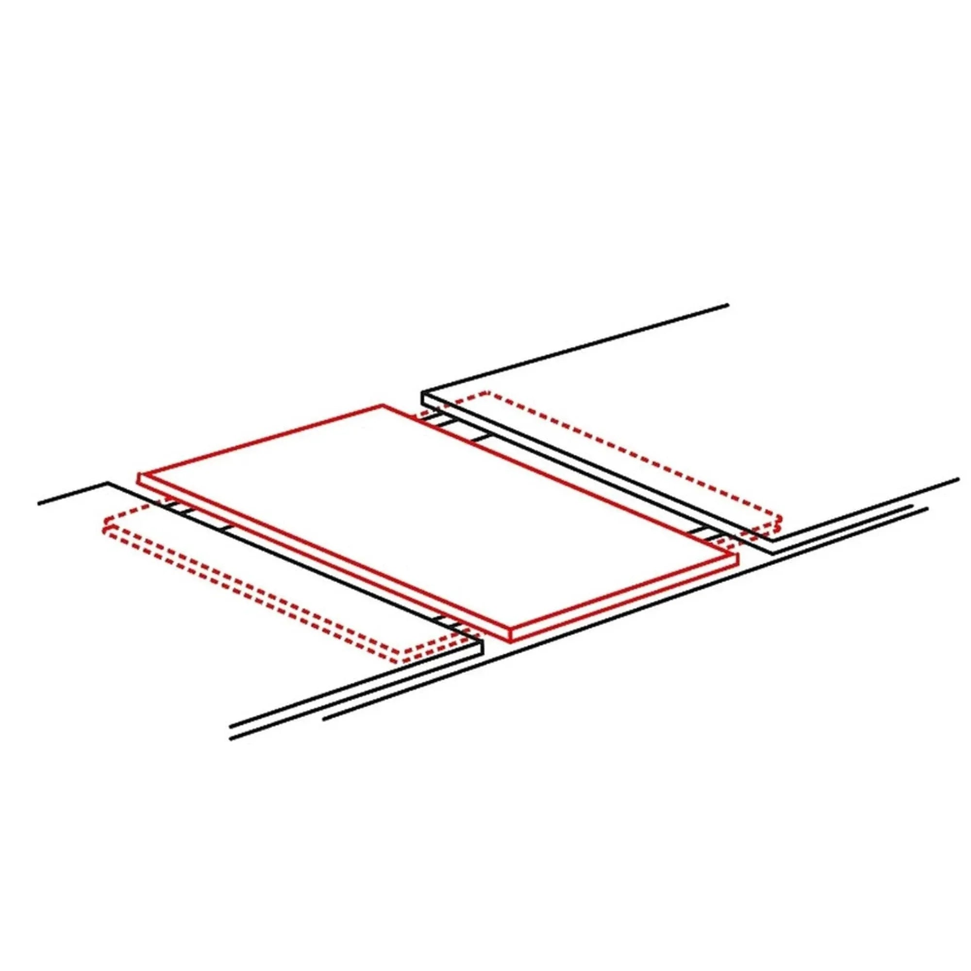 Masa extensibila DETROIT OCN-39434, stejar/negru