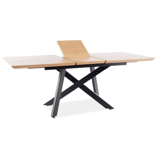 Masa extensibila DETROIT OCN-39451, stejar/negru