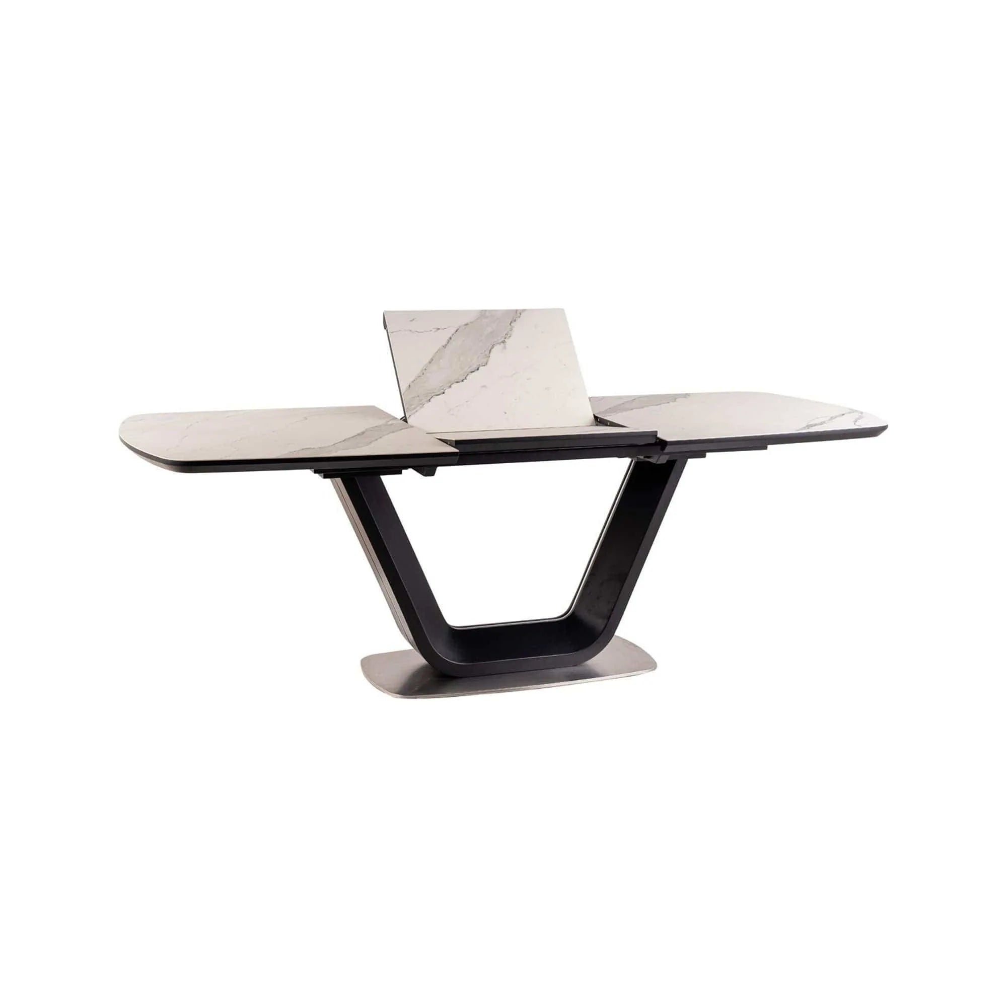 Masa extensibila DETROIT OCN-39464, alb/negru