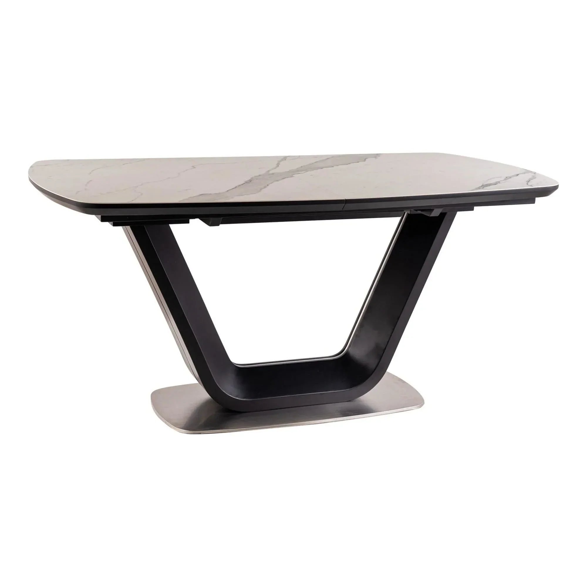 Masa extensibila DETROIT OCN-39464, alb/negru